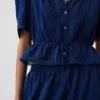Dantel Süslemeli Peplum Bluz
