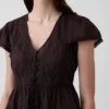 Dantel Voile Peplum Kısa Üst