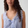 Delikli, Önden Bağlamalı Kısa Peplum Üst Giyim