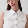 Denim Bağcıklı Kemerli Midi Elbise