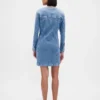 Denim Cepli Mini Elbise