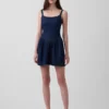 Denim Düşük Bel Mini Elbise