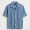 Denim Dobby Tatil Gömleği