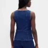 Denim Fermuarlı Yelek