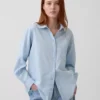 Denim Geniş Kesim Gömlek
