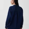 Denim Geniş Kesim Gömlek