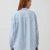 Denim Geniş Kesim Gömlek
