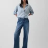Denim Geniş Kesim Gömlek