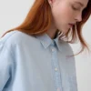 Denim Geniş Kesim Gömlek