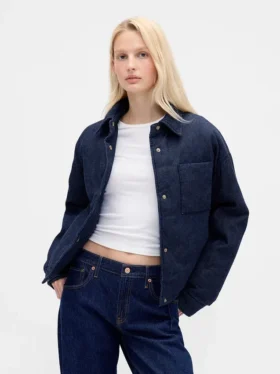Denim Şişme Ceket