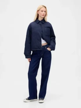 Denim Şişme Ceket