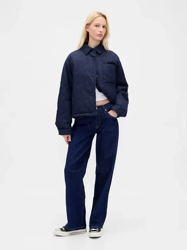 Denim Şişme Ceket