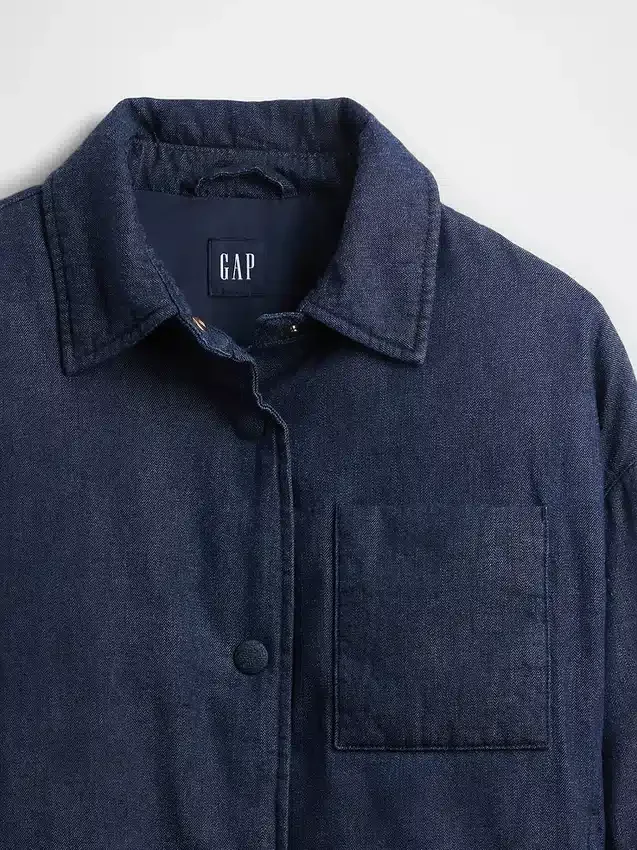 Denim Şişme Ceket