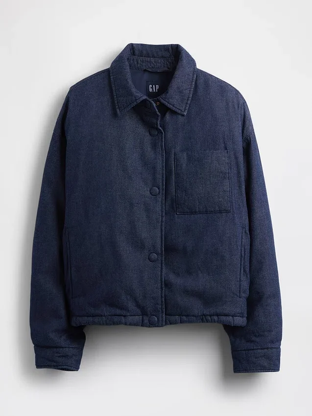 Denim Şişme Ceket