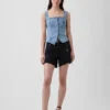 Denim Korsaj Üst Giyim