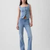 Denim Korsaj Üst Giyim