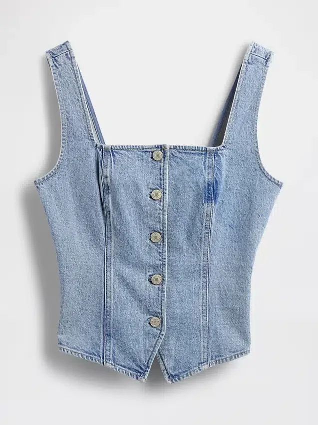 Denim Korsaj Üst Giyim