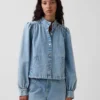 Denim Kısa Swing Ceket