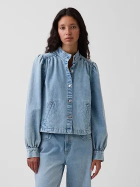 Denim Kısa Swing Ceket