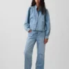 Denim Kısa Swing Ceket