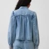 Denim Kısa Swing Ceket