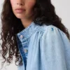 Denim Kısa Swing Ceket