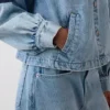 Denim Kısa Swing Ceket