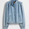 Denim Kısa Swing Ceket