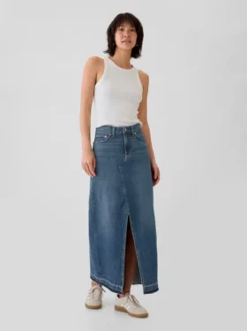 Denim Maxi Etek