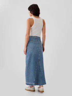 Denim Maxi Etek