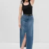 Denim Maxi Etek