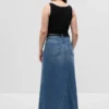 Denim Maxi Etek