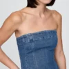 Denim Midi Elbise