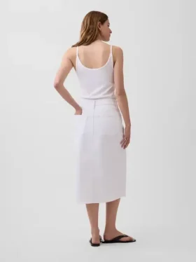 Denim Midi Kalem Etek