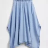 Denim Midi Mendil Etek