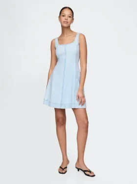 Denim Mini Elbise