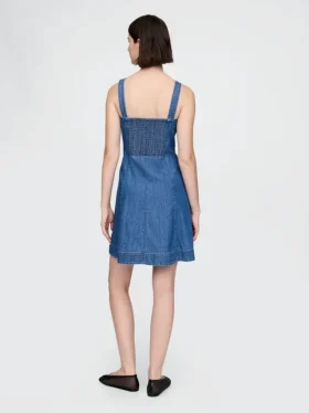 Denim Mini Elbise