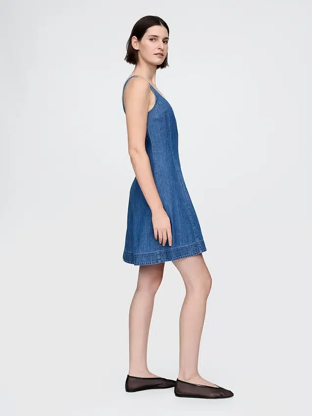 Denim Mini Elbise