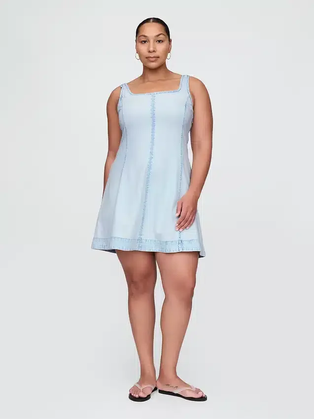Denim Mini Elbise
