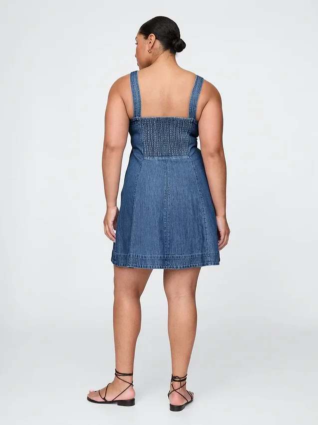 Denim Mini Elbise