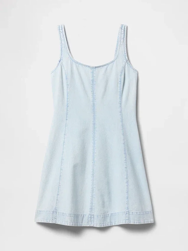 Denim Mini Elbise