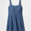 Denim Mini Elbise