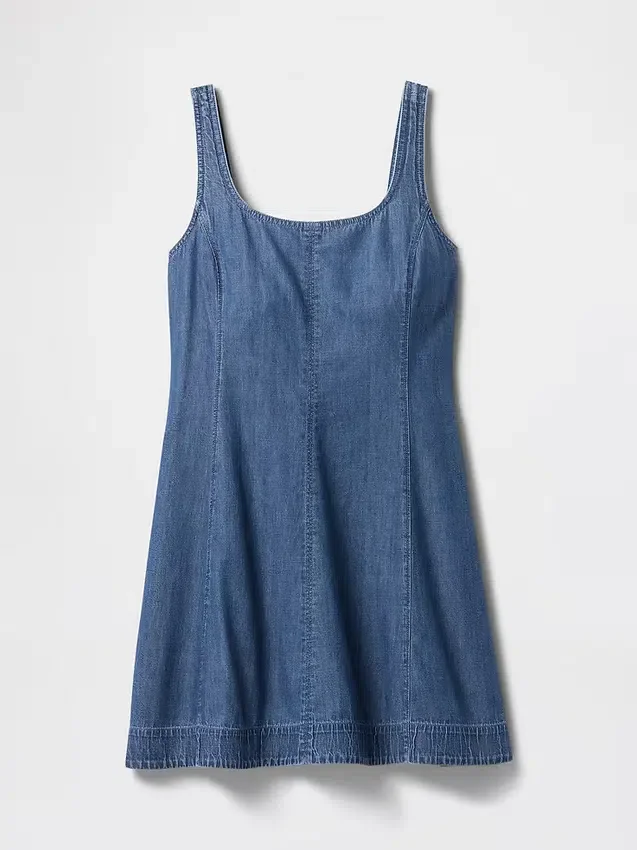 Denim Mini Elbise