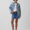 Denim Mini Etek