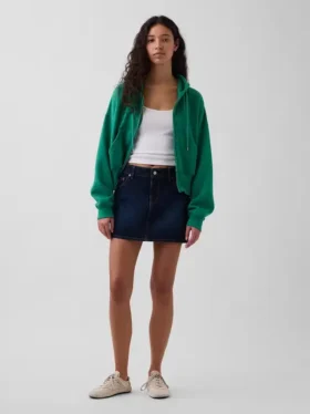 Denim Mini Etek