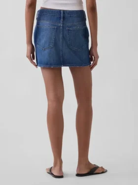 Denim Mini Etek