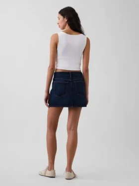 Denim Mini Etek