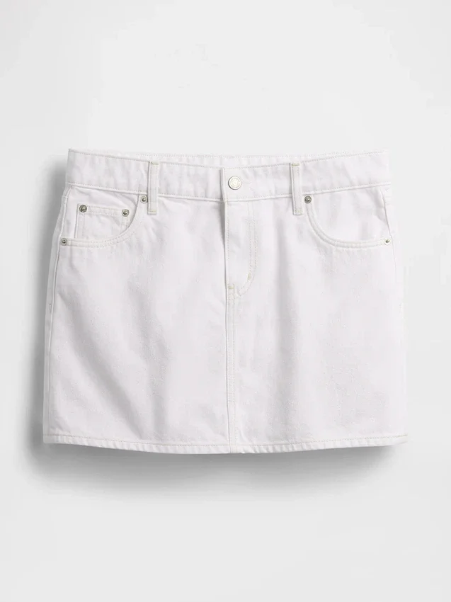 Denim Mini Etek