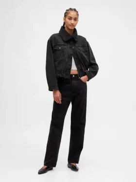 Denim Oversized Cocoon Ceket