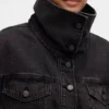 Denim Oversized Cocoon Ceket